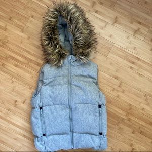 Gap warm down hooded vest